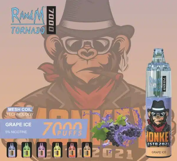 randm tornado 7000 Grape Ice