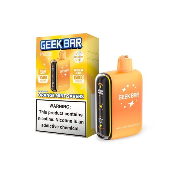 orange mint savers geek bar pulse 15k savers